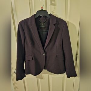 AllSaints Wool Viscose Purple Womens Blazer Size 10